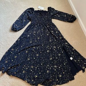 Navy golden stars Dress